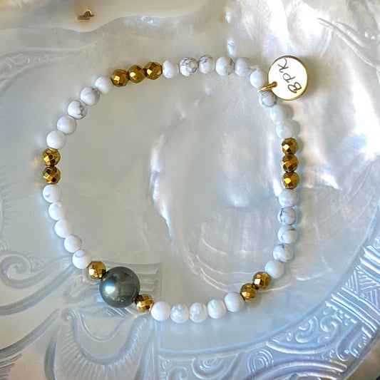 Bracelet Femme Howhedo perle de Tahiti