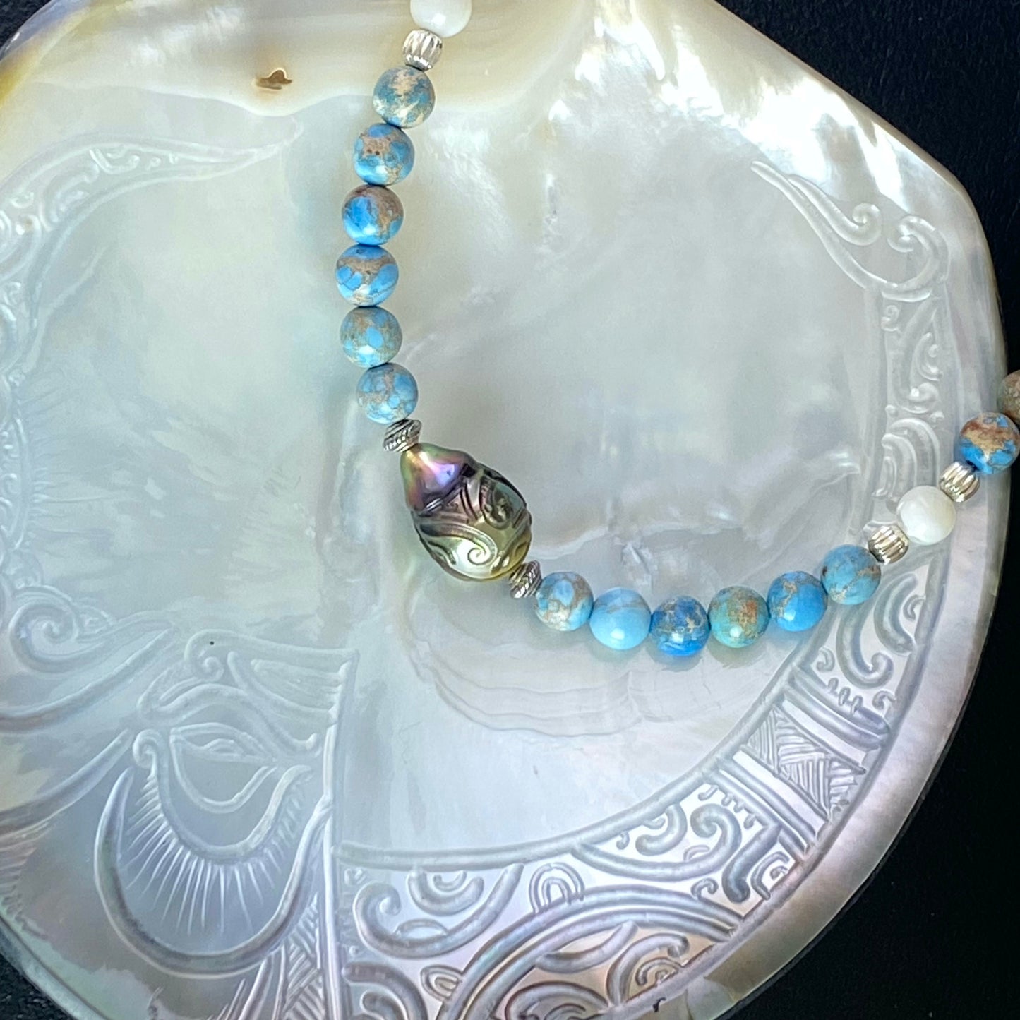Collier Jaspina Perle de Tahiti