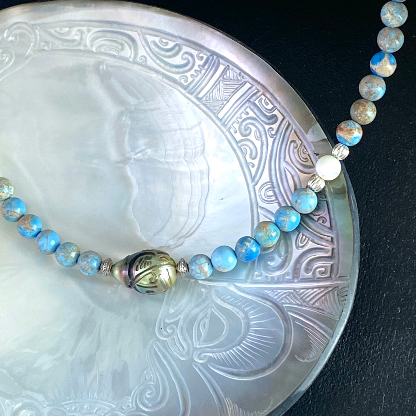 Collier Jaspina Perle de Tahiti